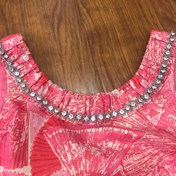 Lilly Pulitzer rhinestone trim shift Dress - Picture 3 of 6